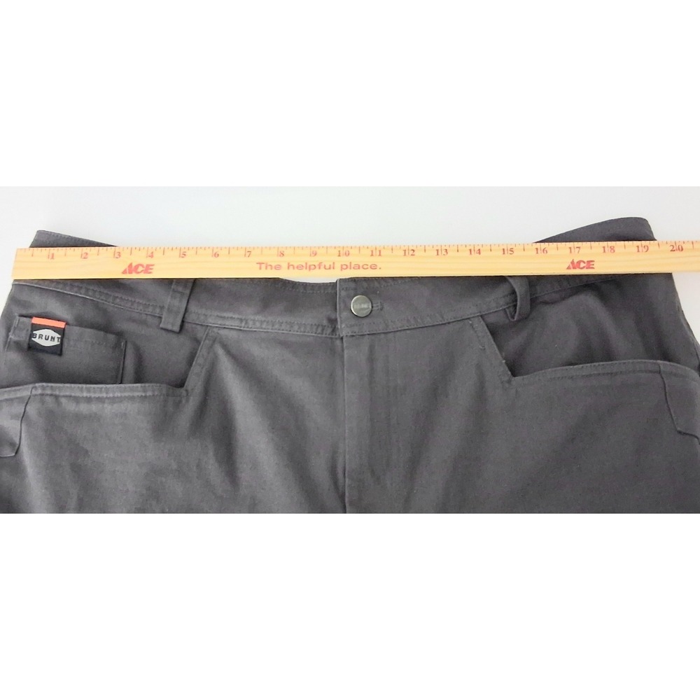 Brunt Pants Men's Size 40x32 Gray Carpenter Workwear Utility Cargo Pockets Preow - Picture 9 of 13
